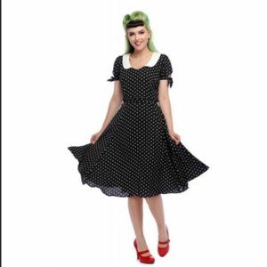 Collectif Mirella Polka Dot dress (US 12/UK 14)